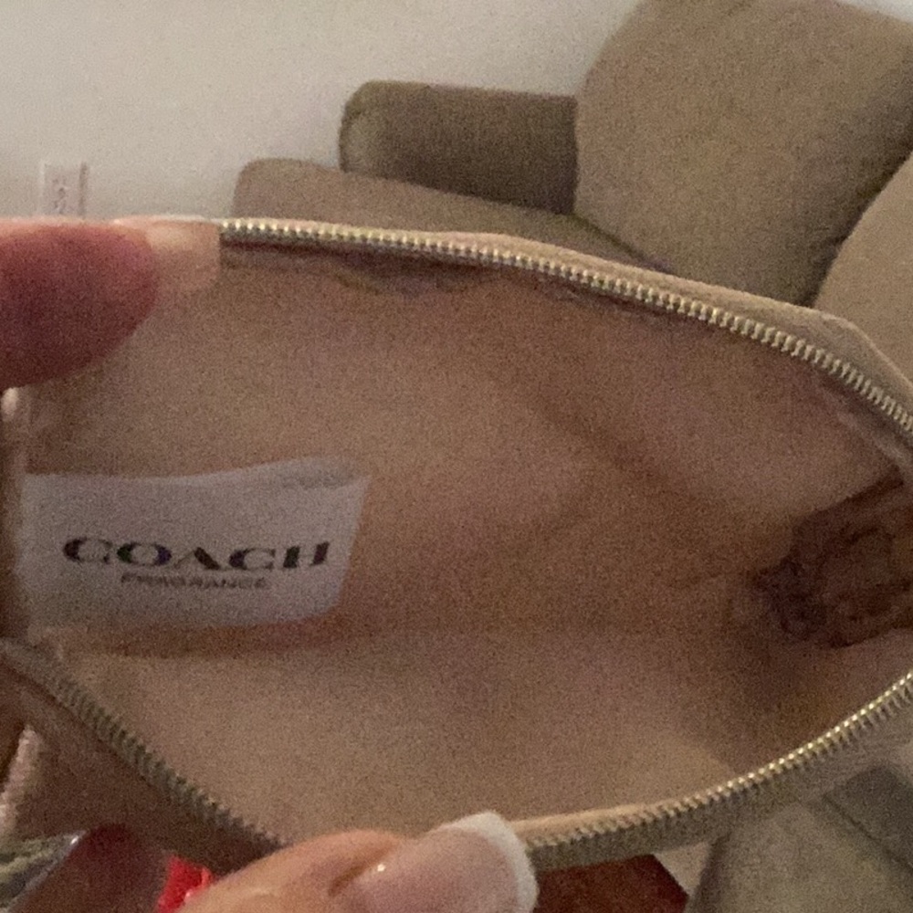 Coach Shimmering Gold Pouch with Perfume - Picture 2 of 2